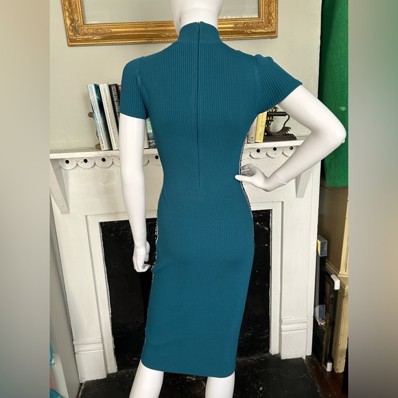 Michael Kors Bodycon Ribbed Tape Dress NWT - Picture 3 of 13